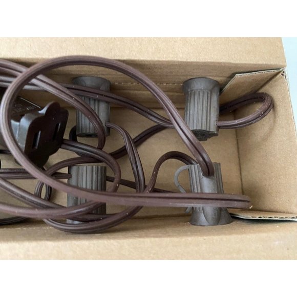 10Ct G Silver Coated Mercury Glass Type Ball String‎ Lights Indoor Outdoor New - Picture 11 of 16